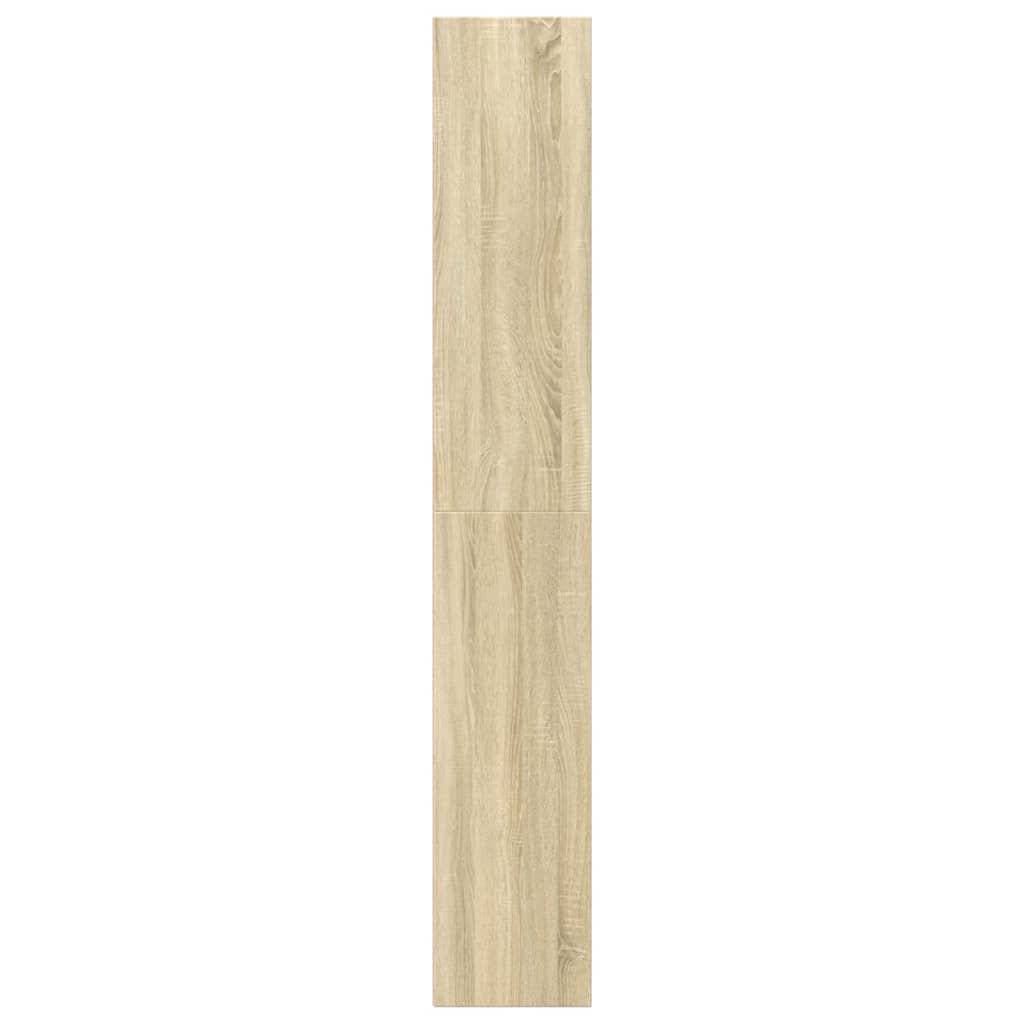 Boekenkast 40x30x189 cm bewerkt hout sonoma eikenkleurig is nu te koop bij PeponiXL, paradijselijk wonen!