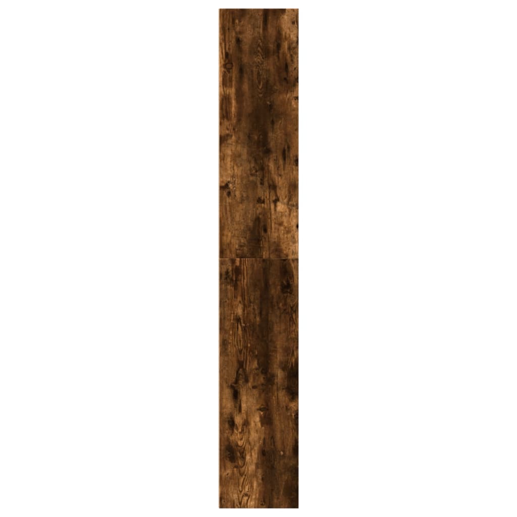 Boekenkast 40x30x189 cm bewerkt hout gerookt eikenkleurig is nu te koop bij PeponiXL, paradijselijk wonen!