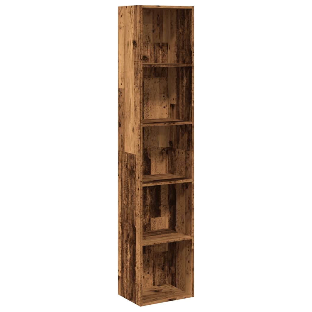 Boekenkast 40x30x189 cm bewerkt hout oud houtkleurig is nu te koop bij PeponiXL, paradijselijk wonen!