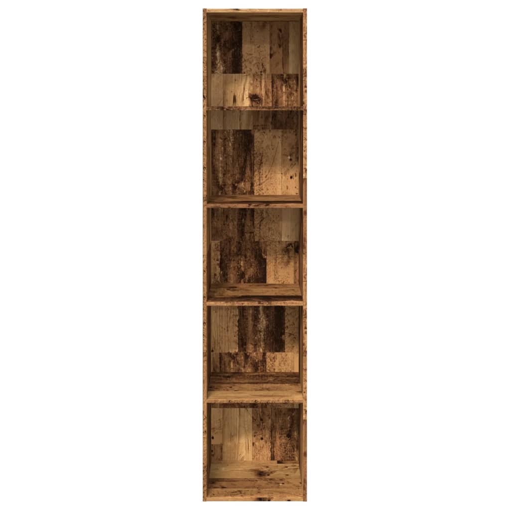 Boekenkast 40x30x189 cm bewerkt hout oud houtkleurig is nu te koop bij PeponiXL, paradijselijk wonen!