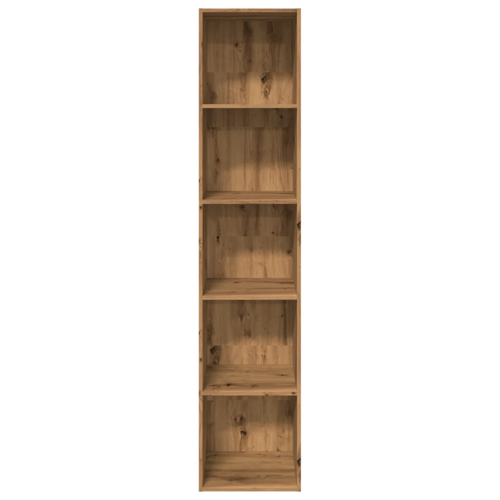Boekenkast 40x30x189 cm bewerkt hout artisanaal eikenkleurig is nu te koop bij PeponiXL, paradijselijk wonen!