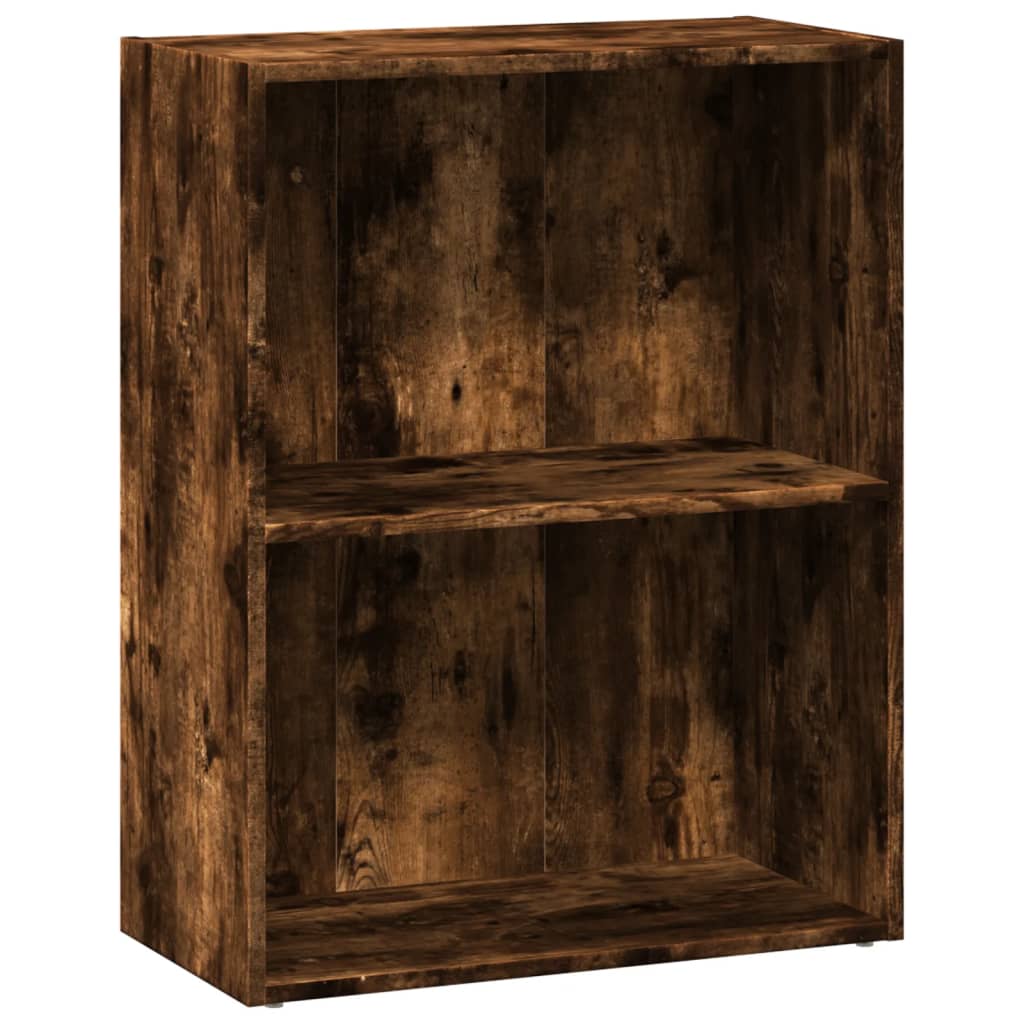 Boekenkast 60x30x77 cm bewerkt hout gerookt eikenkleurig is nu te koop bij PeponiXL, paradijselijk wonen!