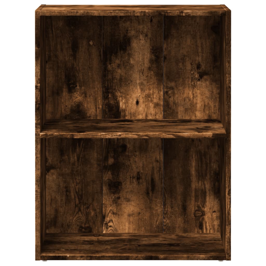 Boekenkast 60x30x77 cm bewerkt hout gerookt eikenkleurig is nu te koop bij PeponiXL, paradijselijk wonen!