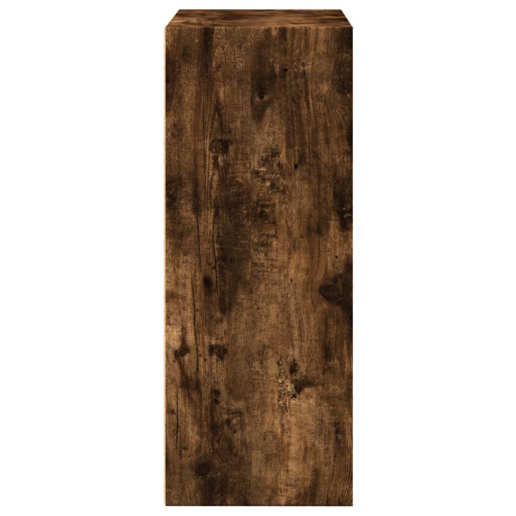 Boekenkast 60x30x77 cm bewerkt hout gerookt eikenkleurig is nu te koop bij PeponiXL, paradijselijk wonen!