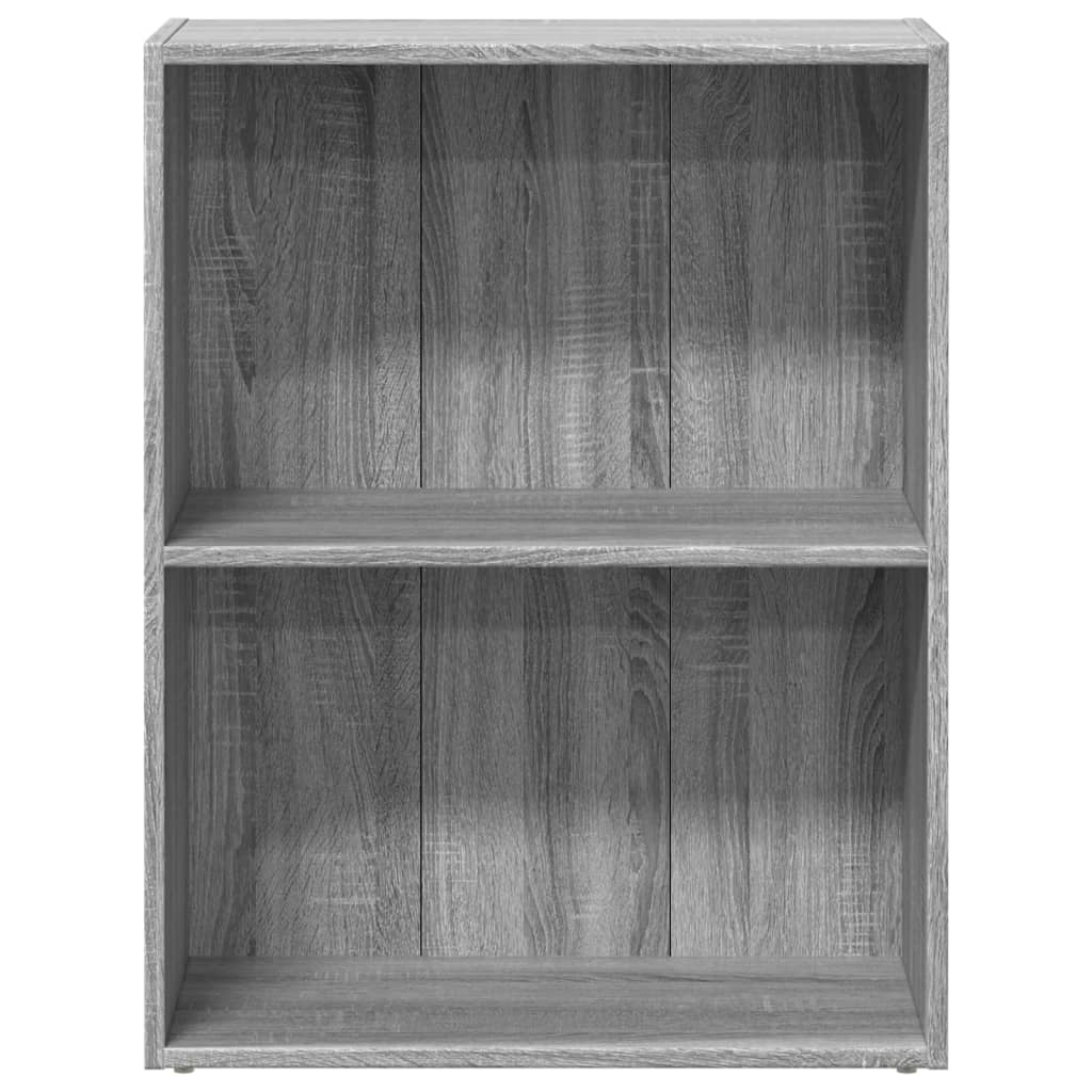 Boekenkast 60x30x77 cm bewerkt hout grijs sonoma eikenkleurig is nu te koop bij PeponiXL, paradijselijk wonen!