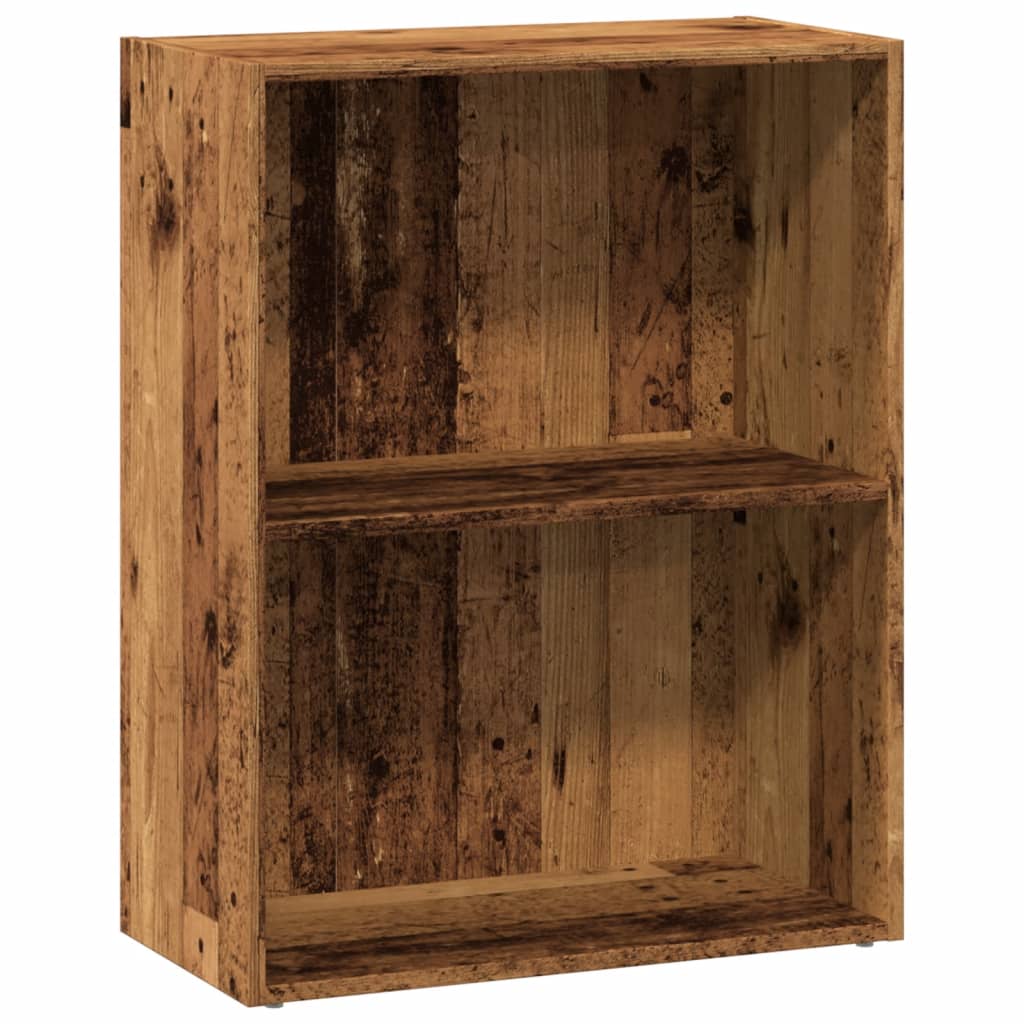 Boekenkast 60x30x77 cm bewerkt hout oud houtkleurig is nu te koop bij PeponiXL, paradijselijk wonen!