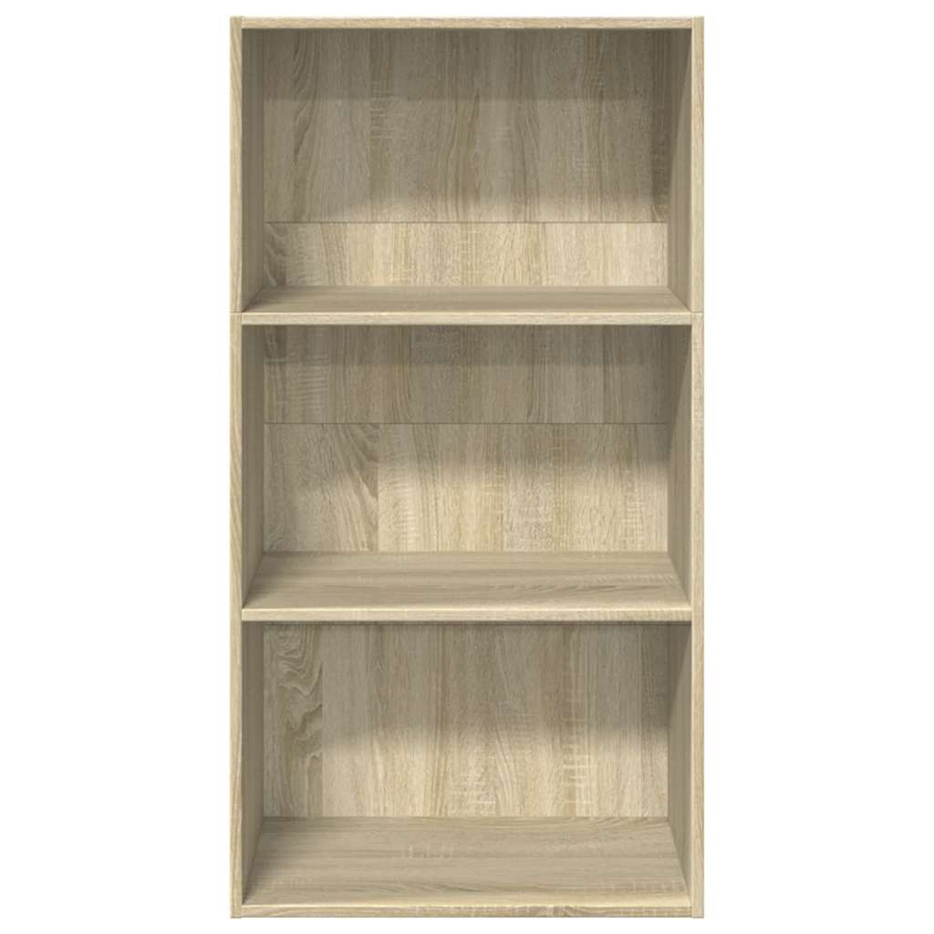 Boekenkast 60x30x114 cm bewerkt hout sonoma eikenkleurig is nu te koop bij PeponiXL, paradijselijk wonen!