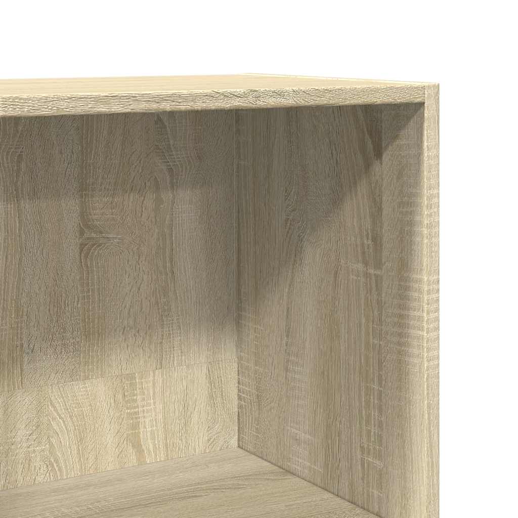 Boekenkast 60x30x114 cm bewerkt hout sonoma eikenkleurig is nu te koop bij PeponiXL, paradijselijk wonen!
