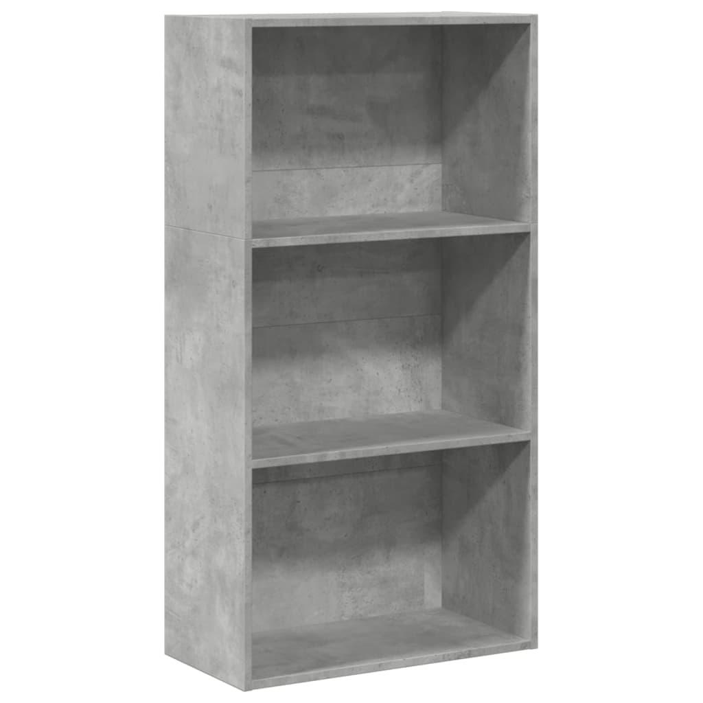 Boekenkast 60x30x114 cm bewerkt hout betongrijs is nu te koop bij PeponiXL, paradijselijk wonen!