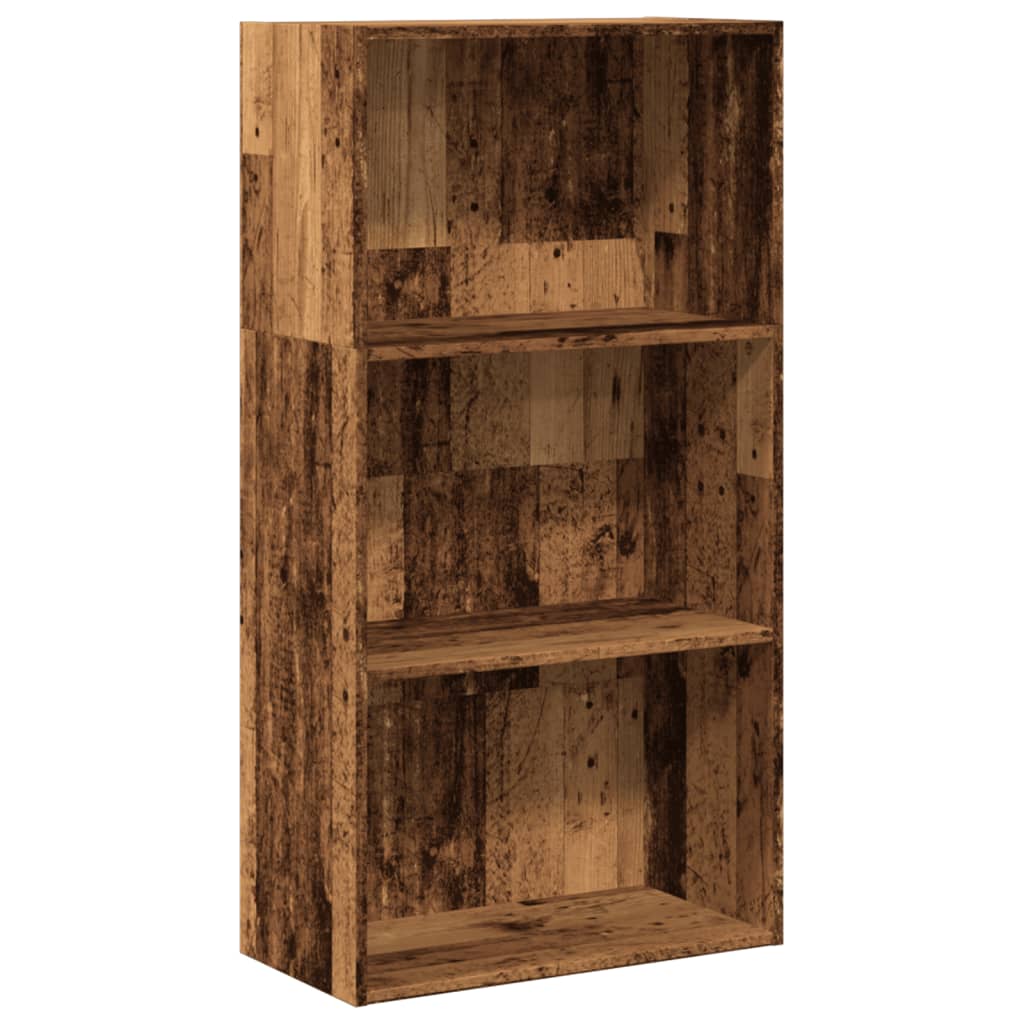 Boekenkast 60x30x114 cm bewerkt hout oud houtkleurig is nu te koop bij PeponiXL, paradijselijk wonen!