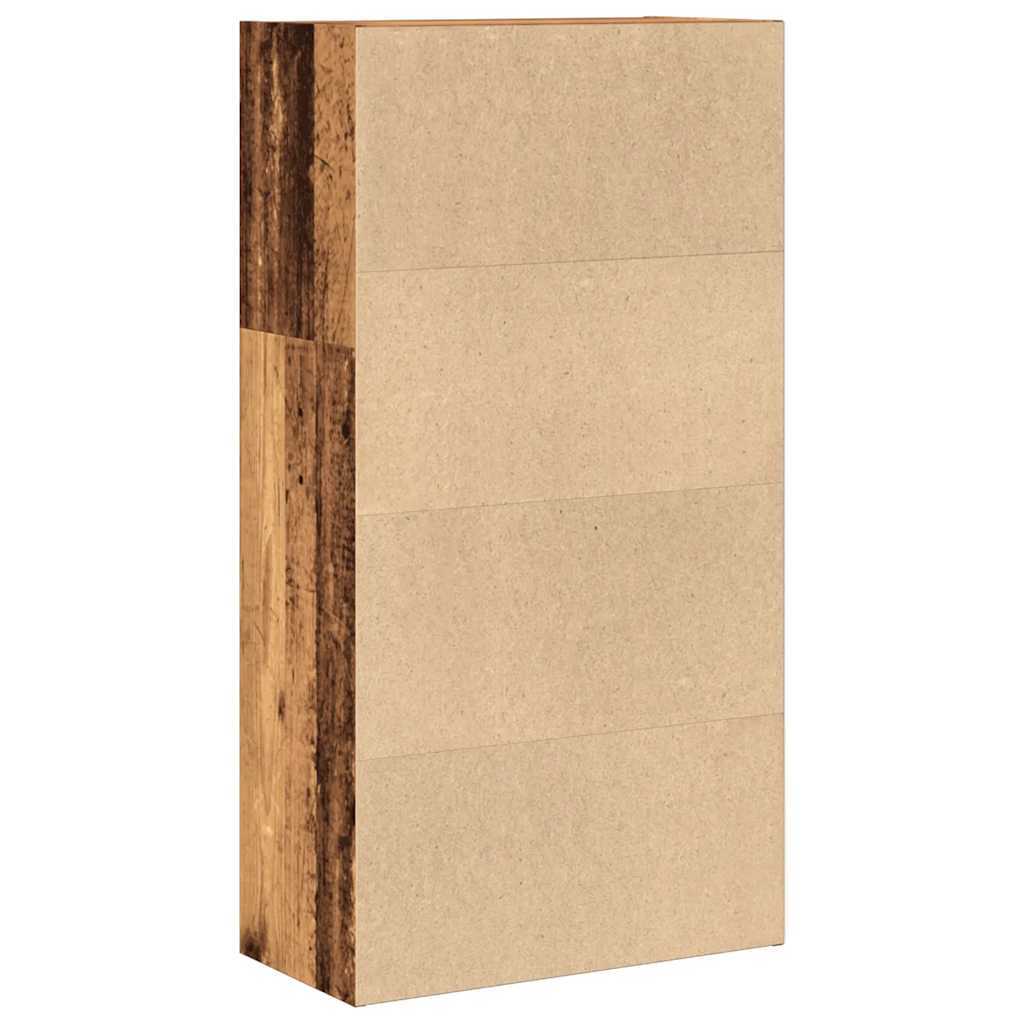 Boekenkast 60x30x114 cm bewerkt hout oud houtkleurig is nu te koop bij PeponiXL, paradijselijk wonen!
