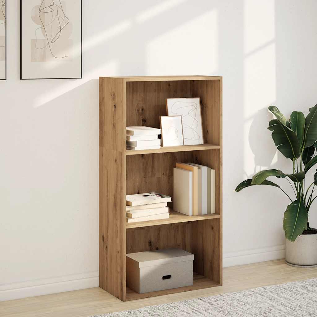 Boekenkast 60x30x114 cm bewerkt hout artisanaal eikenkleurig is nu te koop bij PeponiXL, paradijselijk wonen!