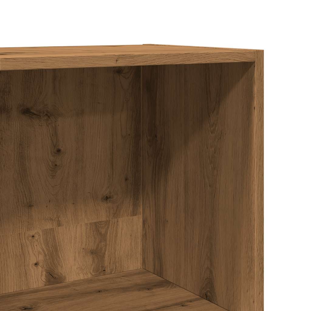 Boekenkast 60x30x114 cm bewerkt hout artisanaal eikenkleurig is nu te koop bij PeponiXL, paradijselijk wonen!