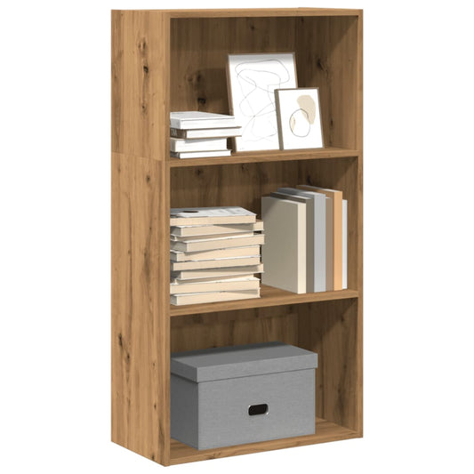 Boekenkast 60x30x114 cm bewerkt hout artisanaal eikenkleurig is nu te koop bij PeponiXL, paradijselijk wonen!