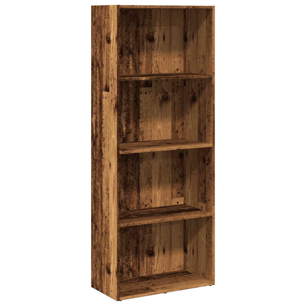Boekenkast 60x30x152 cm bewerkt hout oud houtkleurig is nu te koop bij PeponiXL, paradijselijk wonen!