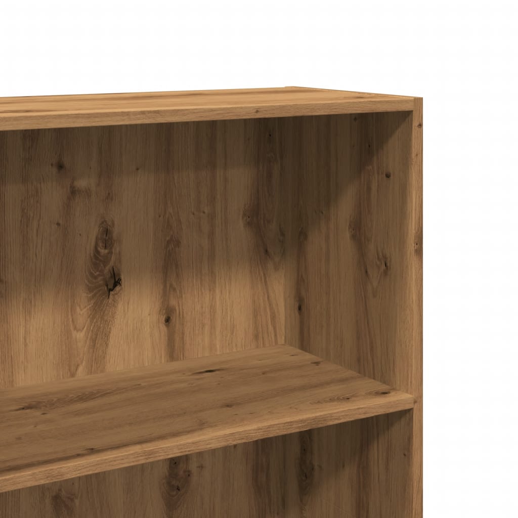 Boekenkast 60x30x152 cm bewerkt hout artisanaal eikenkleurig is nu te koop bij PeponiXL, paradijselijk wonen!