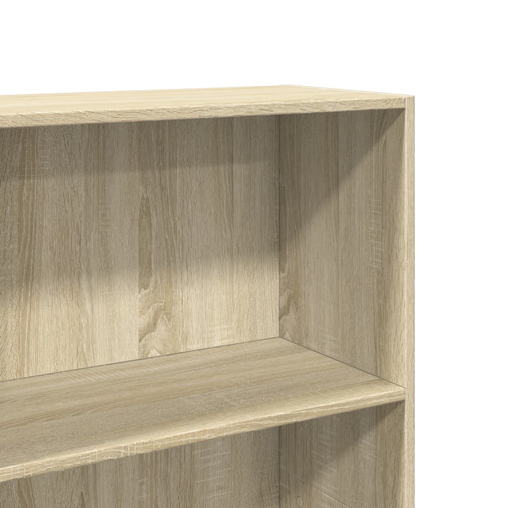 Boekenkast 60x30x189 cm bewerkt hout sonoma eikenkleurig is nu te koop bij PeponiXL, paradijselijk wonen!