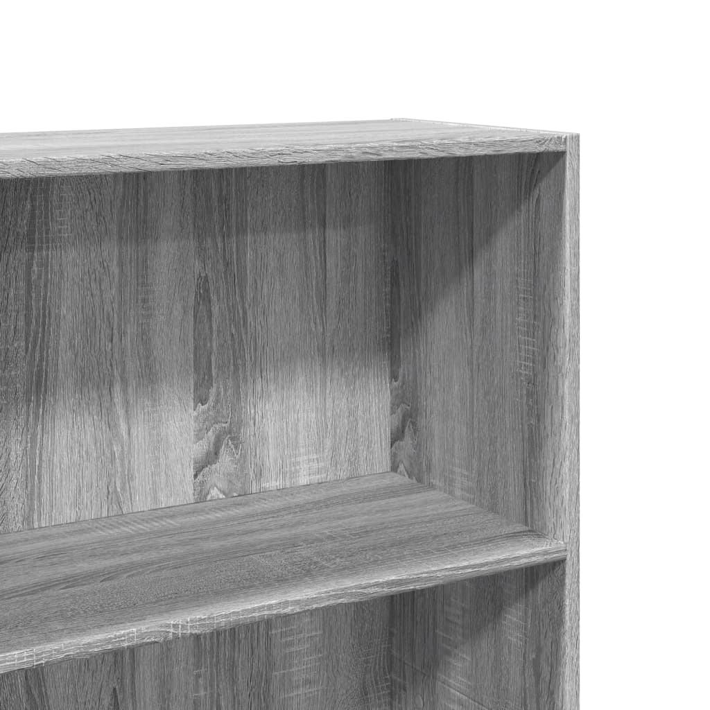 Boekenkast 60x30x189 cm bewerkt hout grijs sonoma eikenkleurig is nu te koop bij PeponiXL, paradijselijk wonen!