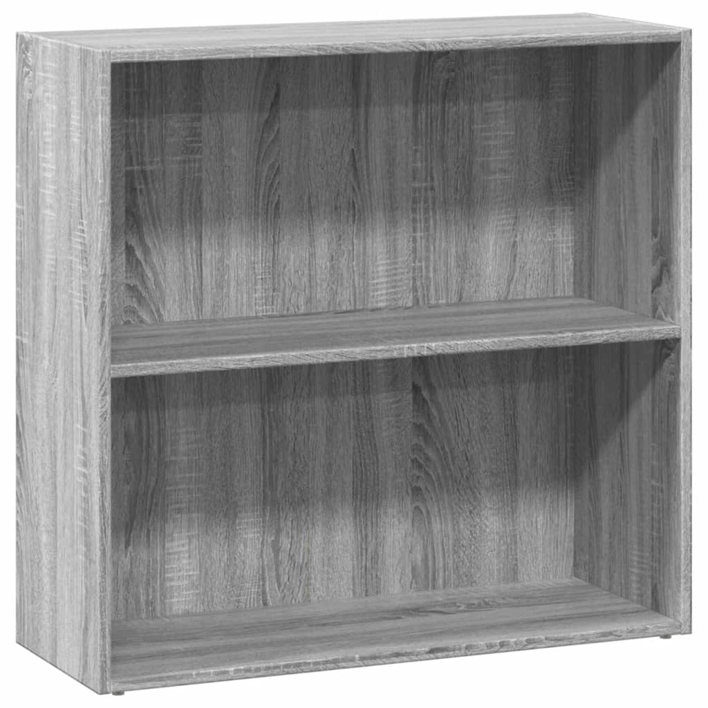 Boekenkast 80x30x77 cm bewerkt hout grijs sonoma eikenkleurig is nu te koop bij PeponiXL, paradijselijk wonen!