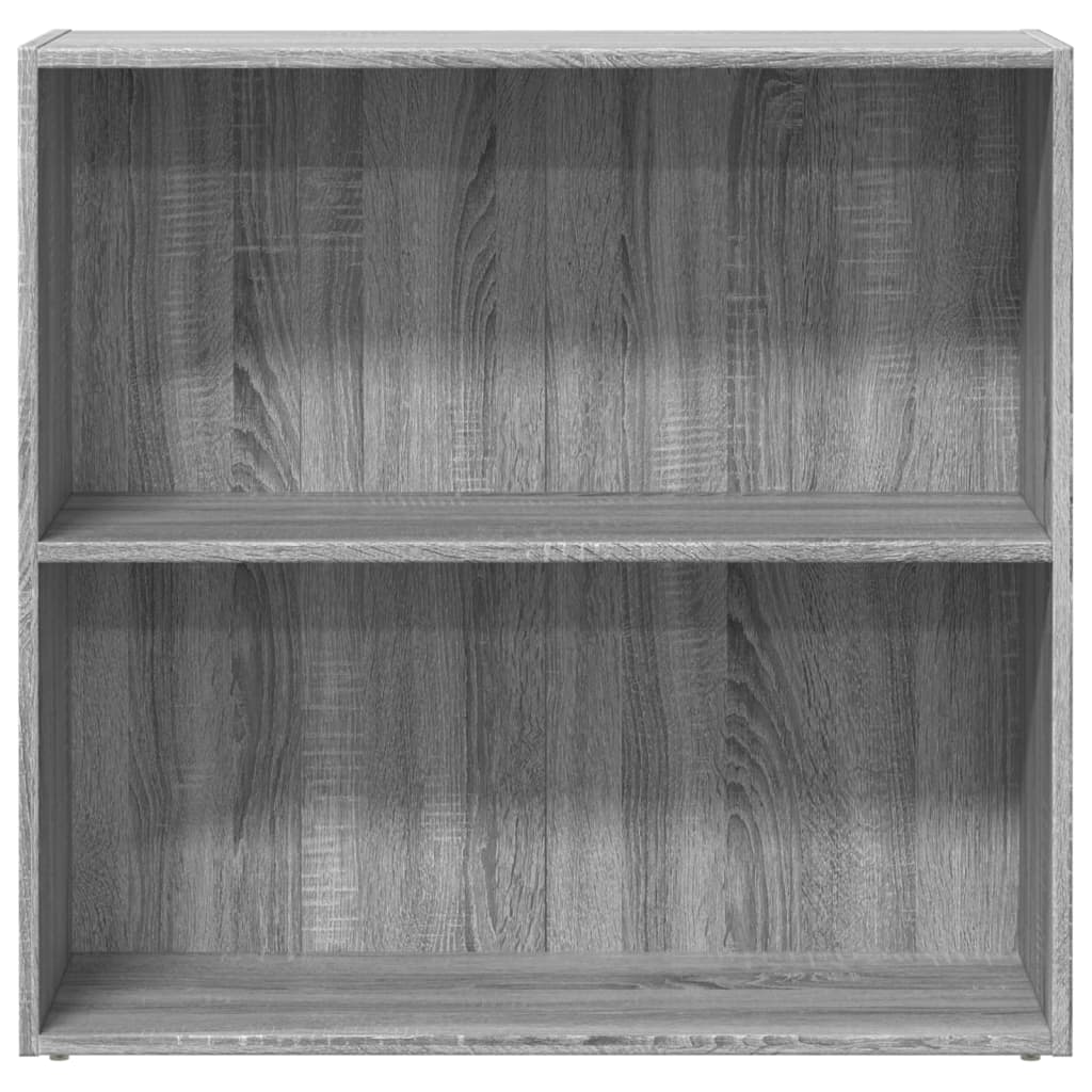 Boekenkast 80x30x77 cm bewerkt hout grijs sonoma eikenkleurig is nu te koop bij PeponiXL, paradijselijk wonen!
