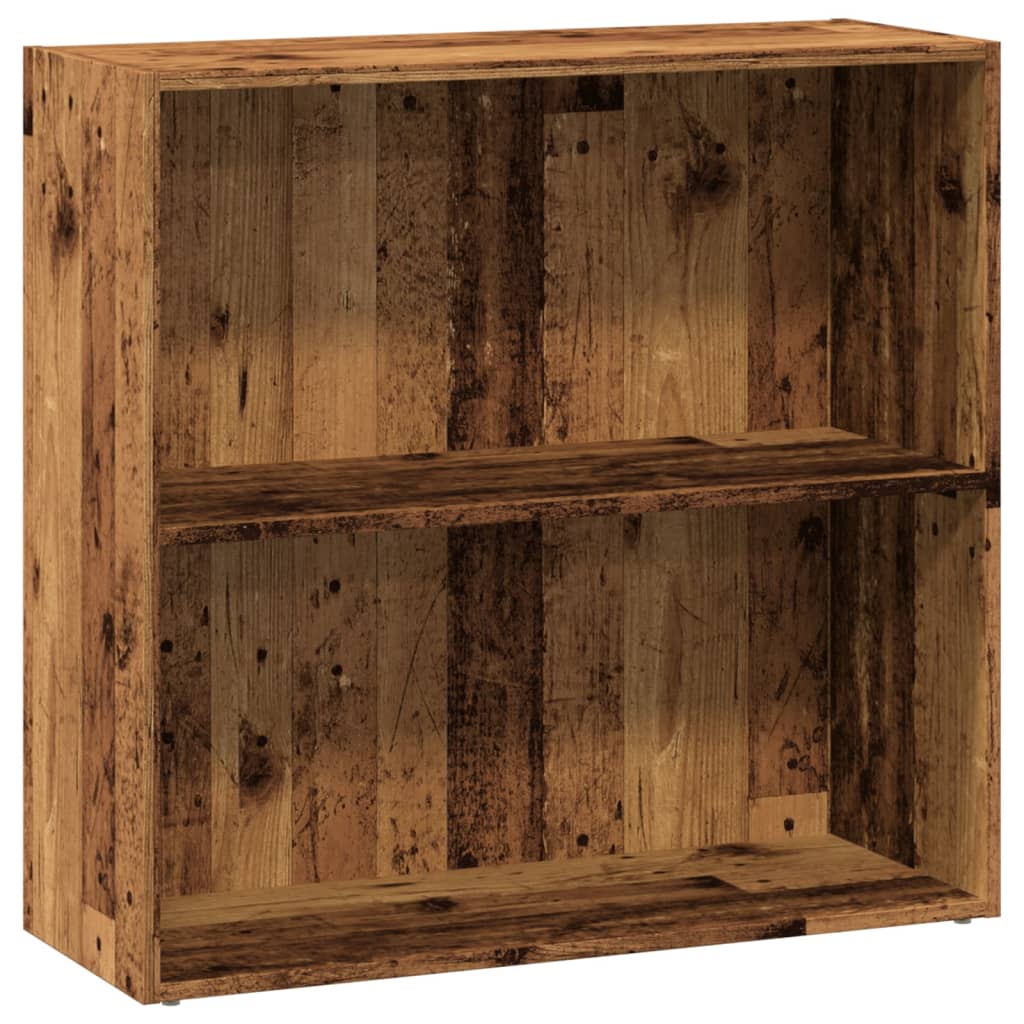 Boekenkast 80x30x77 cm bewerkt hout oud houtkleurig is nu te koop bij PeponiXL, paradijselijk wonen!