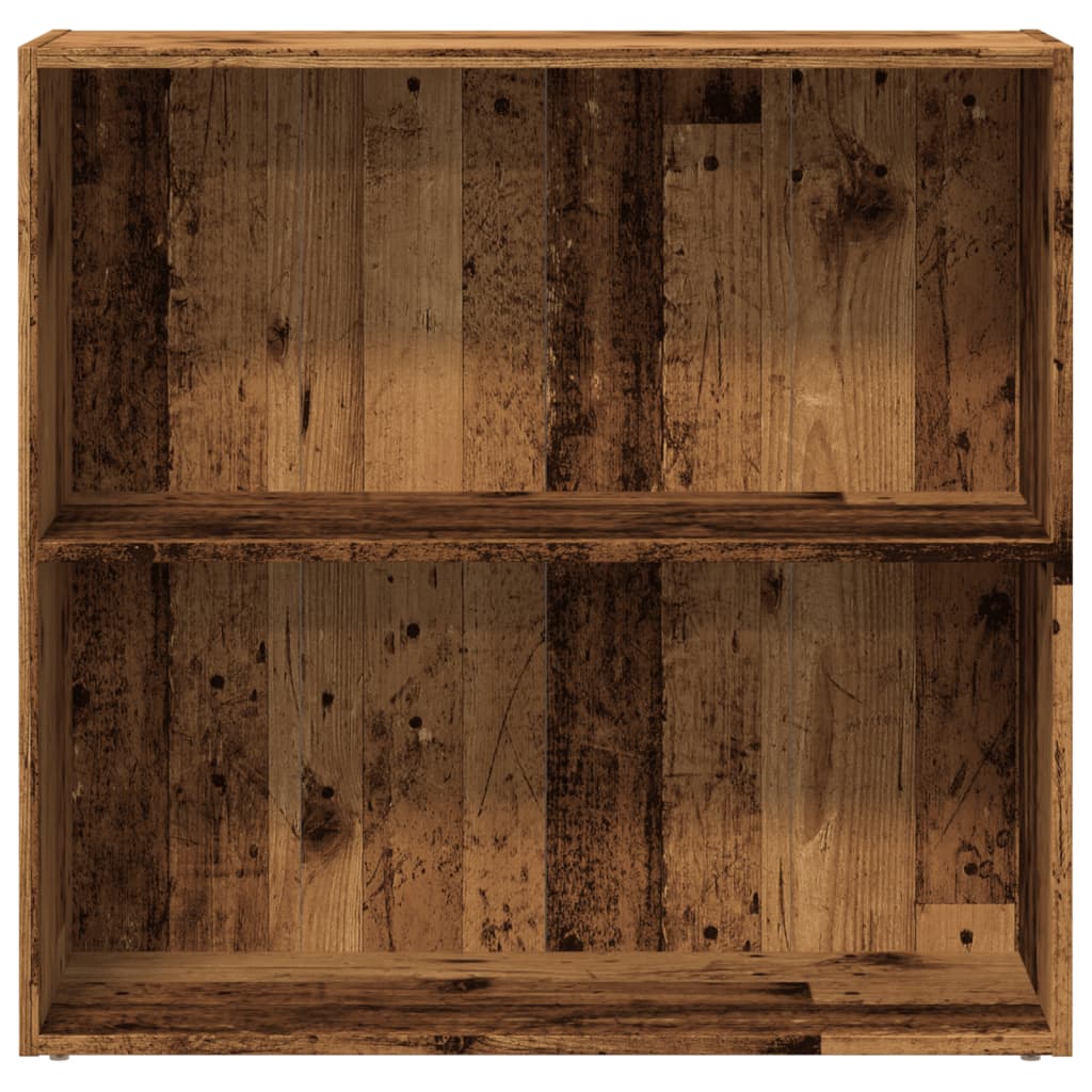Boekenkast 80x30x77 cm bewerkt hout oud houtkleurig is nu te koop bij PeponiXL, paradijselijk wonen!