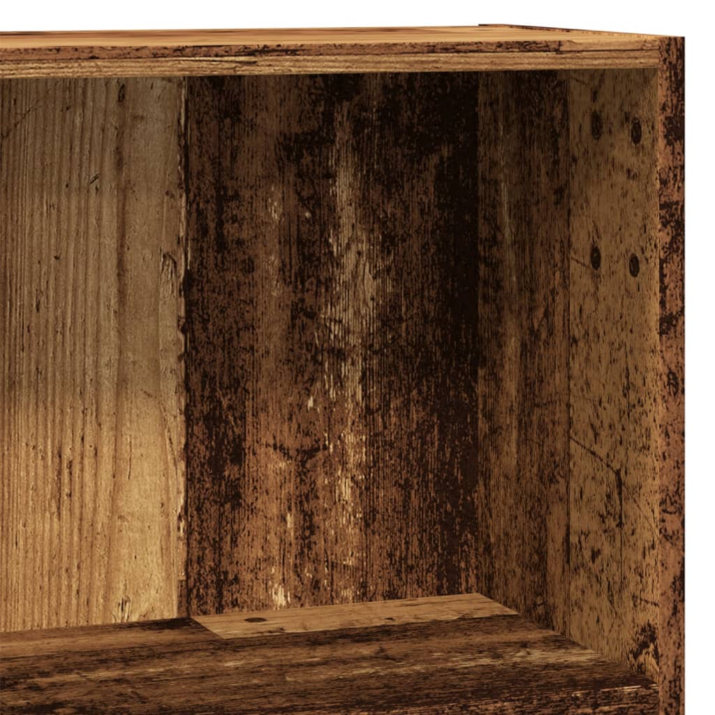 Boekenkast 80x30x77 cm bewerkt hout oud houtkleurig is nu te koop bij PeponiXL, paradijselijk wonen!