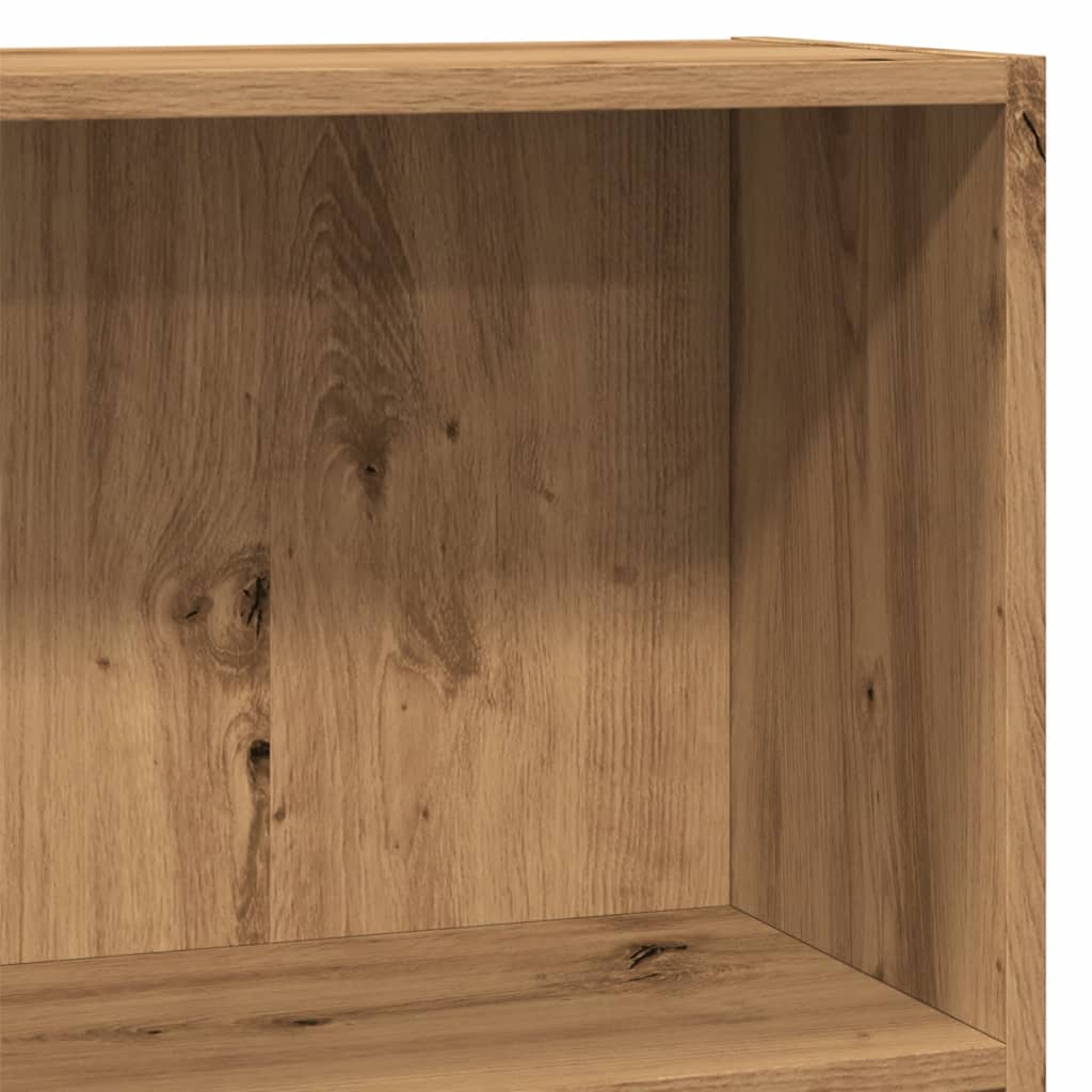 Boekenkast 80x30x77 cm bewerkt hout artisanaal eikenkleurig is nu te koop bij PeponiXL, paradijselijk wonen!