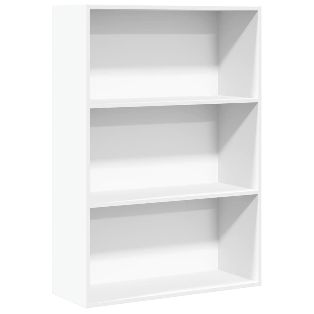Boekenkast 80x30x114 cm bewerkt hout wit is nu te koop bij PeponiXL, paradijselijk wonen!