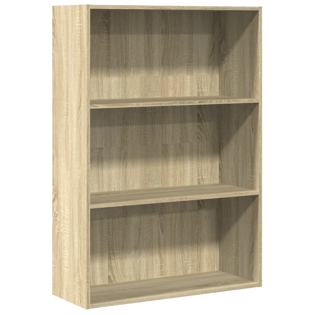 Boekenkast 80x30x114 cm bewerkt hout sonoma eikenkleurig is nu te koop bij PeponiXL, paradijselijk wonen!