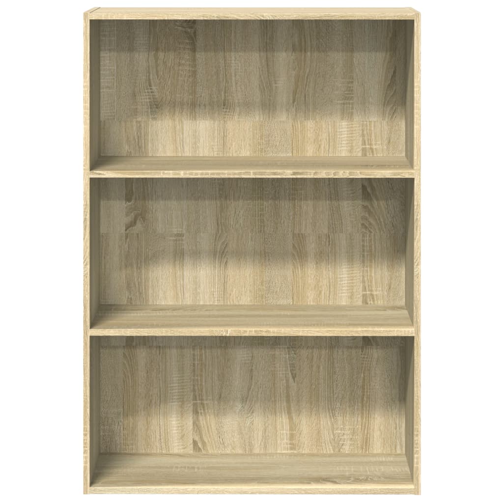 Boekenkast 80x30x114 cm bewerkt hout sonoma eikenkleurig is nu te koop bij PeponiXL, paradijselijk wonen!