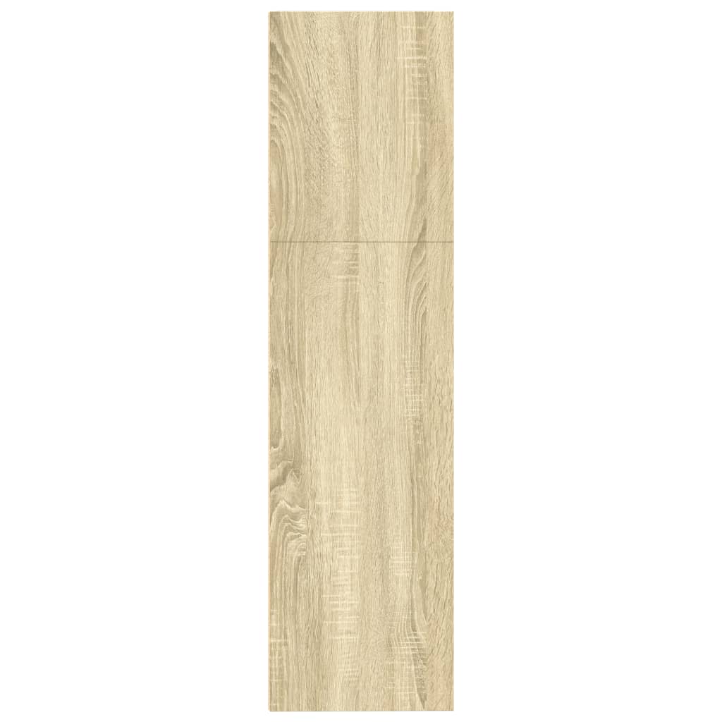 Boekenkast 80x30x114 cm bewerkt hout sonoma eikenkleurig is nu te koop bij PeponiXL, paradijselijk wonen!