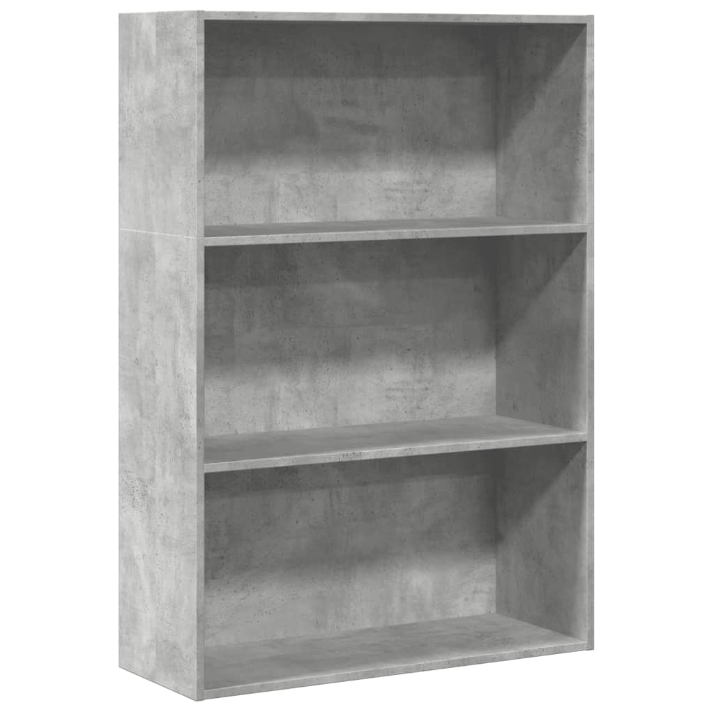Boekenkast 80x30x114 cm bewerkt hout betongrijs is nu te koop bij PeponiXL, paradijselijk wonen!