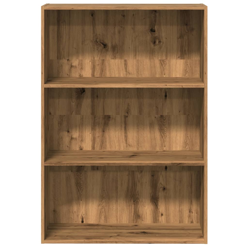 Boekenkast 80x30x114 cm bewerkt hout artisanaal eikenkleurig is nu te koop bij PeponiXL, paradijselijk wonen!