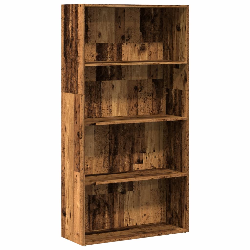 Boekenkast 80x30x152 cm bewerkt hout oud houtkleurig is nu te koop bij PeponiXL, paradijselijk wonen!