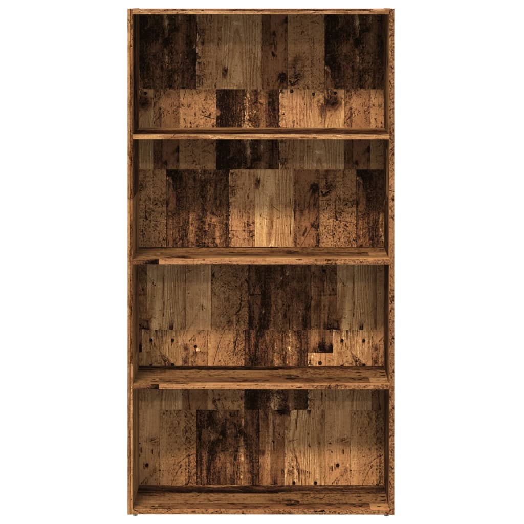 Boekenkast 80x30x152 cm bewerkt hout oud houtkleurig is nu te koop bij PeponiXL, paradijselijk wonen!