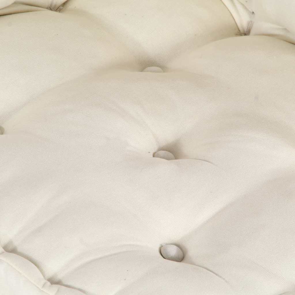 Modulair Sofabet 2 pcs Crèmekleurig 140 x 70 x 36 cm Stof