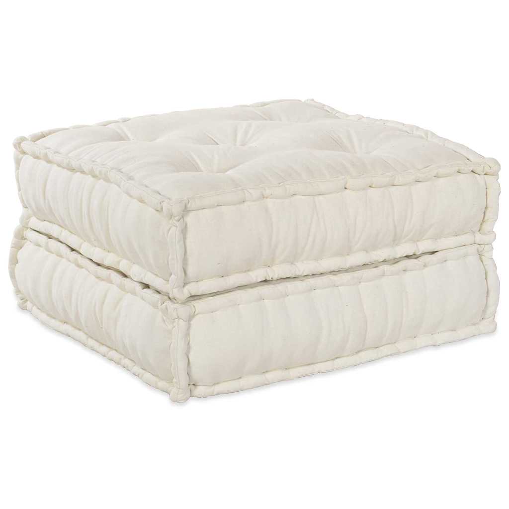 Modulair Sofabet 2 pcs Crèmekleurig 140 x 70 x 36 cm Stof