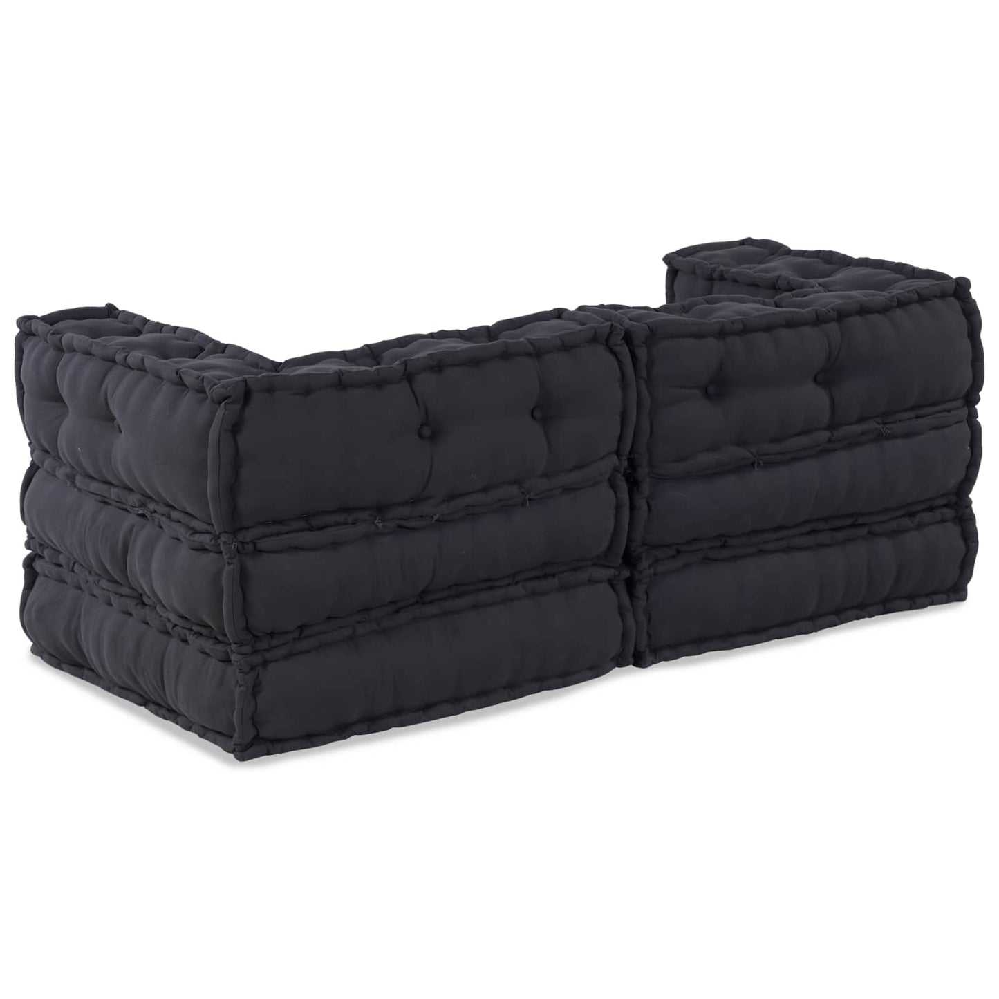 Modulair Sofabet 2 pcs Antracietkleurig 140 x 70 x 56 cm Stof