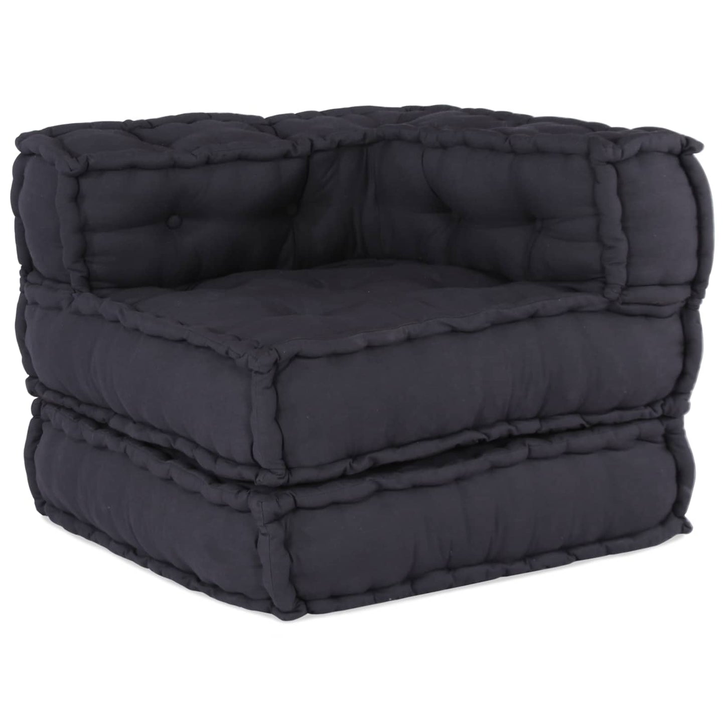 Modulair Sofabet 3 pcs Antracietkleurig Stof