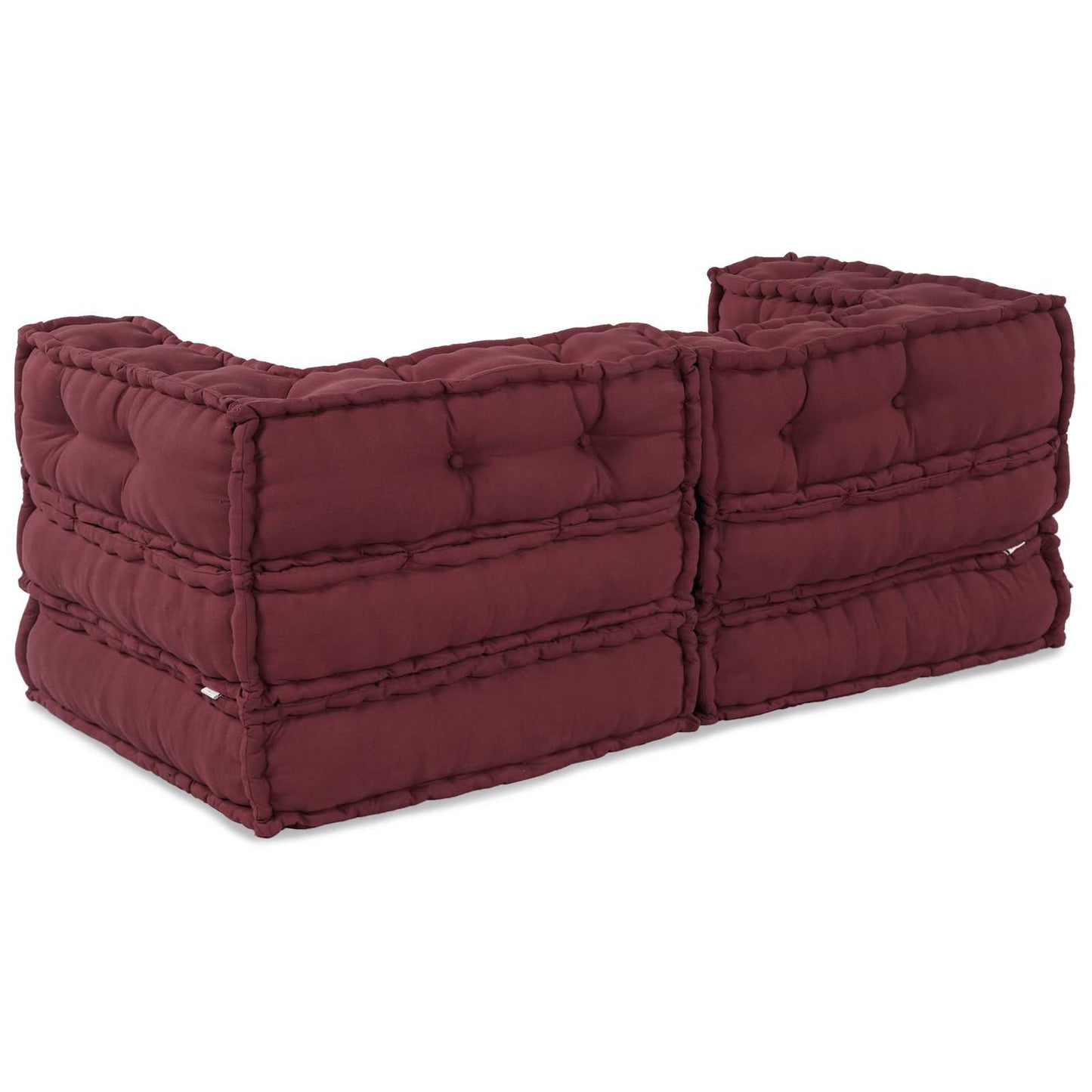 Modulair Sofabet 2 pcs Bordeaux 140 x 70 x 56 cm Stof