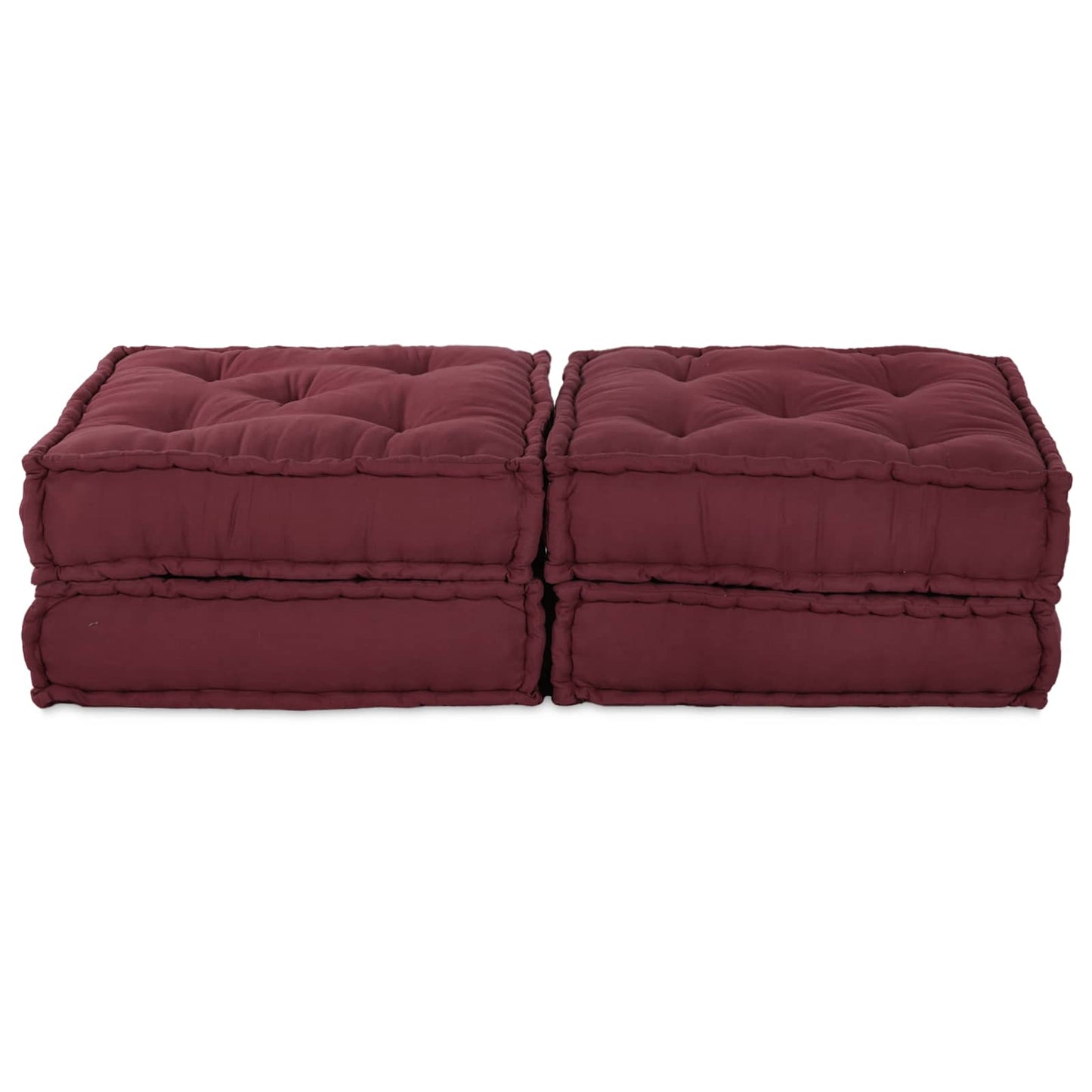 Modulair Sofabet 2 pcs Bordeaux 140 x 70 x 36 cm Stof is nu te koop bij PeponiXL, paradijselijk wonen!