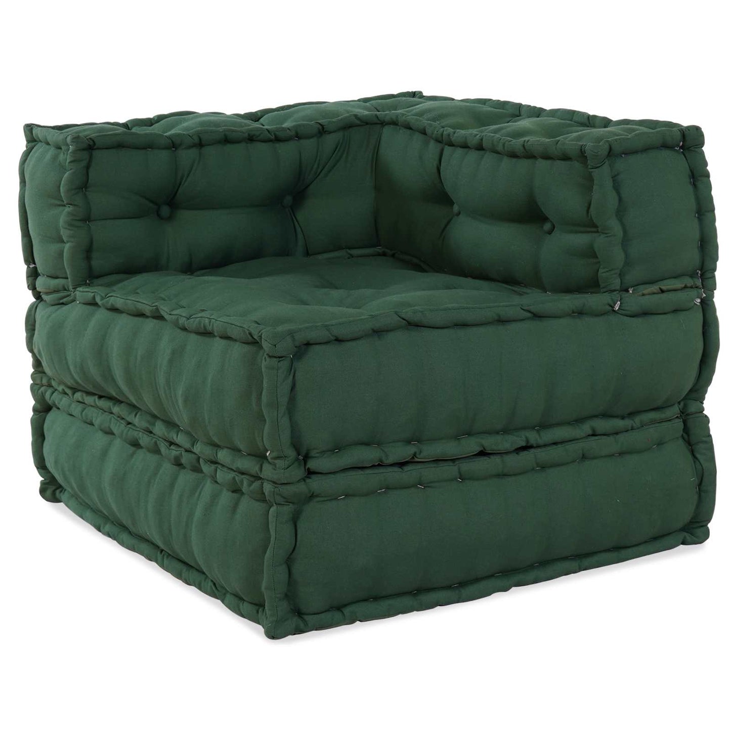 Modulair Sofabet 2 pcs Groen 140 x 70 x 56 cm Stof