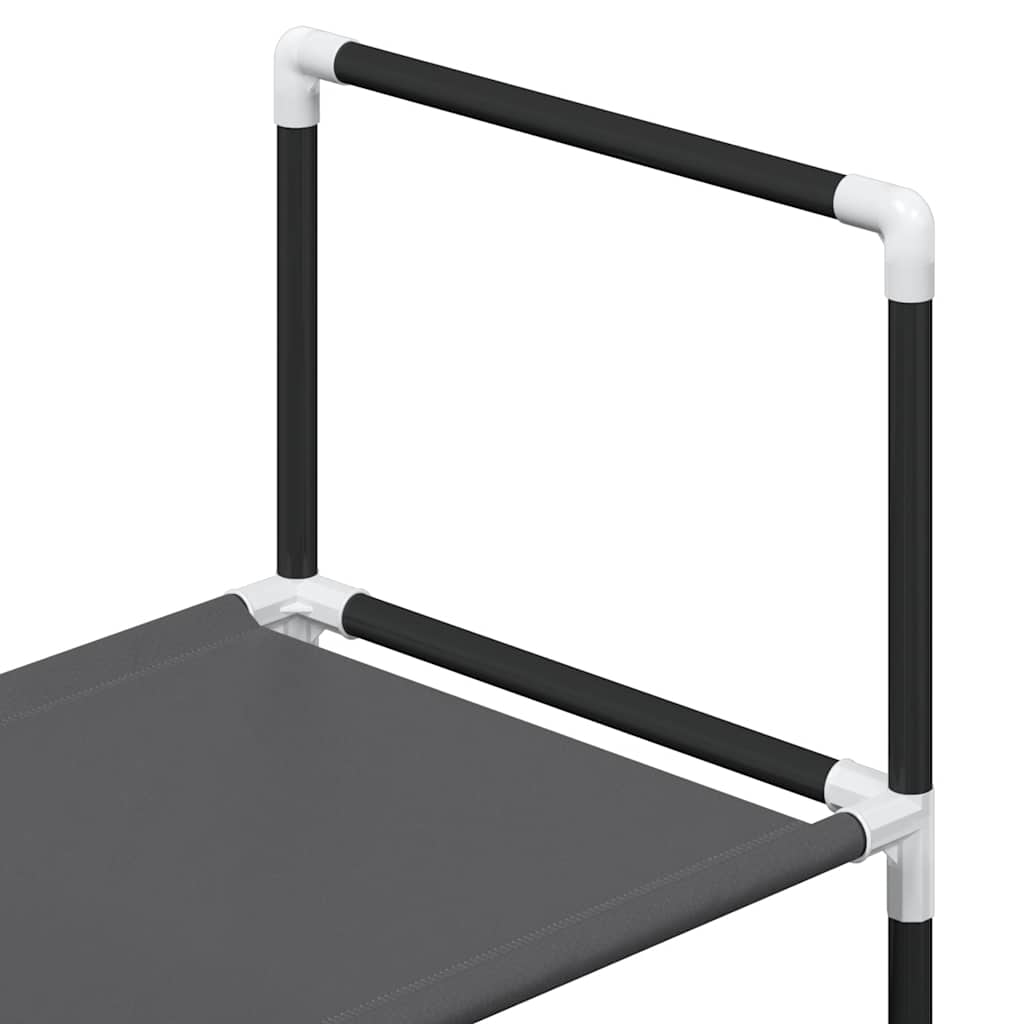 Schoenenrek 4-laags 44x28x77 cm nonwoven stof zwart is nu te koop bij PeponiXL, paradijselijk wonen!