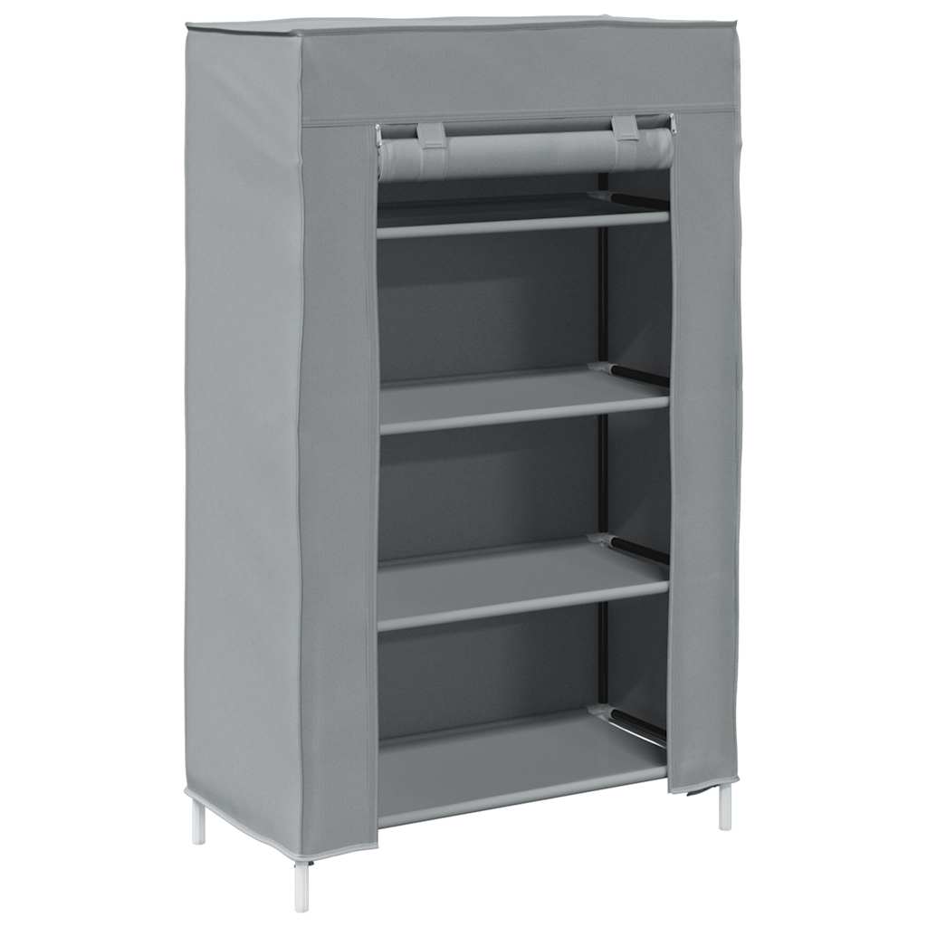 Schoenenkast 60,5x30x97 cm vliesvlies grijs is nu te koop bij PeponiXL, paradijselijk wonen!