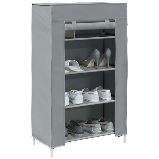 Schoenenkast 60,5x30x97 cm vliesvlies grijs is nu te koop bij PeponiXL, paradijselijk wonen!