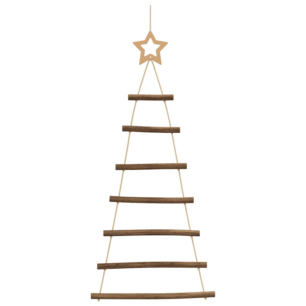 Hangende kerstbomen met topsterren 2 st 42x90 cm natuurlijke tak is nu te koop bij PeponiXL, paradijselijk wonen!
