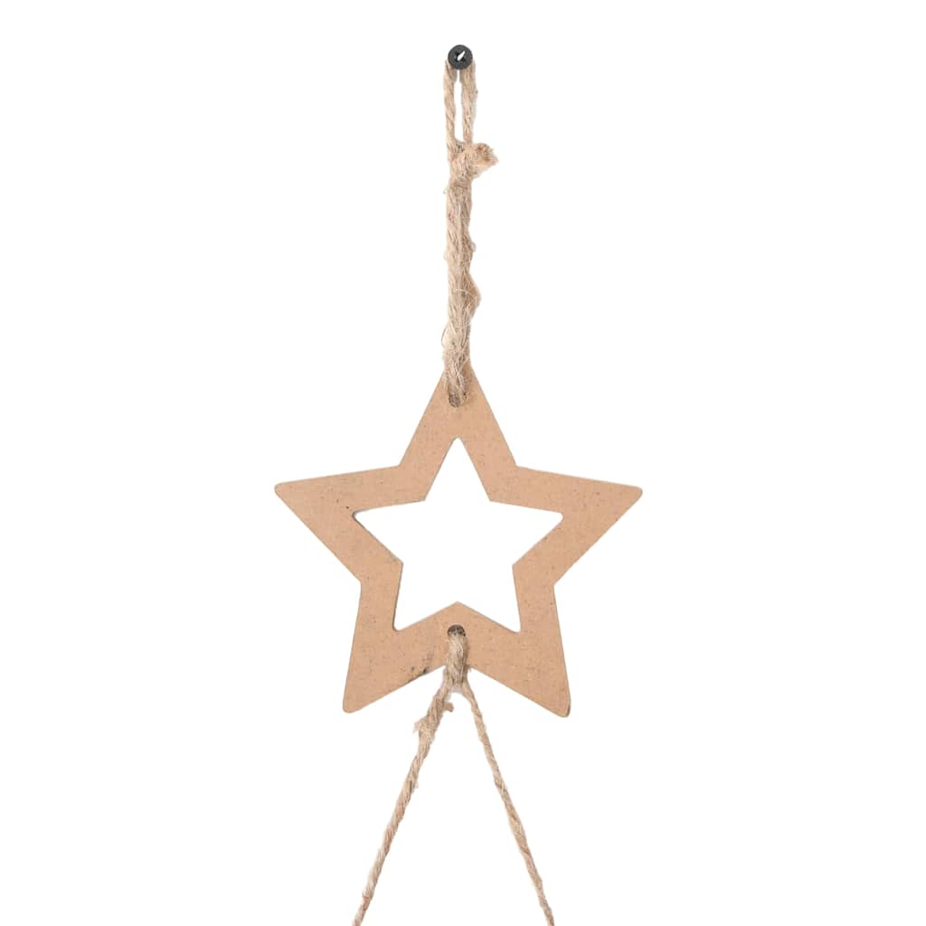 Hangende kerstbomen met topsterren 2 st 42x90 cm natuurlijke tak is nu te koop bij PeponiXL, paradijselijk wonen!