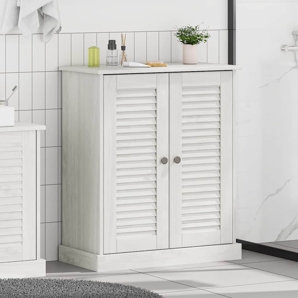 Badkamerkast met plank VIGO Wit en Antiek Wit 68 x 34 x 80 cm is nu te koop bij PeponiXL, paradijselijk wonen!