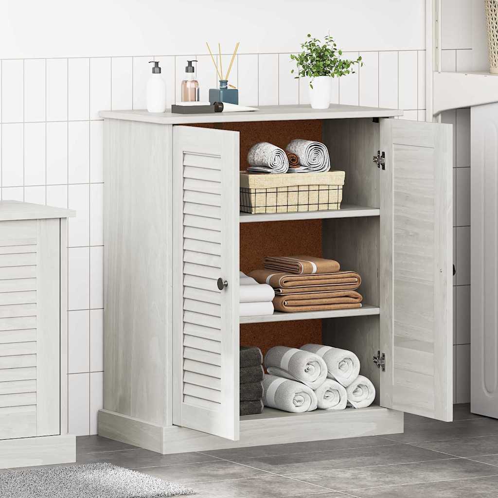 Badkamerkast met plank VIGO Wit en Antiek Wit 68 x 34 x 80 cm is nu te koop bij PeponiXL, paradijselijk wonen!